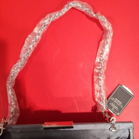 Jessica  clutch chain strap silver colour  NWT - Picture 2 of 7